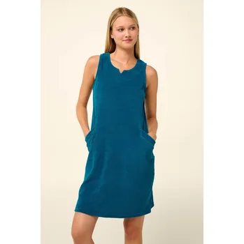 Dámské šaty Vamp Plážové froté šaty bez rukávů s kapsami 22582