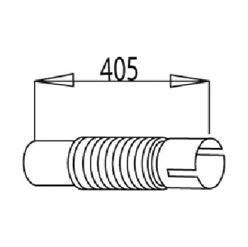 Přední díl výfuku Trubka výfuku vstupní s pružným dílem 110/111x500 iveco t.tech, t.star 190-30/36, 220/240- 0023741_A, , ,