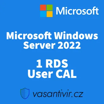 Operační systém Microsoft Windows Server 2022 RDS 1 User CAL, nová DG7GMGF0D7HX