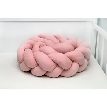 Dětská postýlka SCAMP Mušelínový mantinel 210 cm Salmon