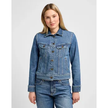 Dámský kabát Dámská džínová bunda Lee Rider Jacket 112341297 Classic Indigo Velikost: S