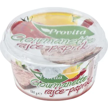 Rostlinná pomazánka Pomazánka gourmanette slunečnicová rajče-paprika 130 g PROVITA