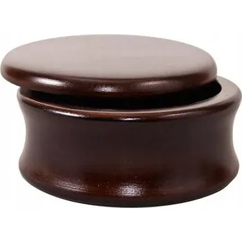 PARKER 1-SBCL Tmavá Dřevěná Miska na Mýdlo na Holení, Mango Dřevo