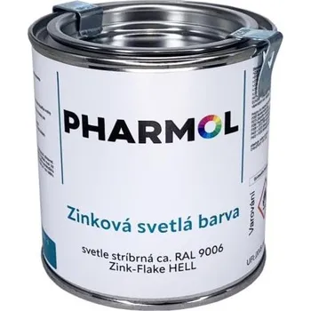barva na kov PHARMOL Zinková antikorozní barva Zink Hell, 250 ml, proti reznutí a korozi kovů včetně oceli
