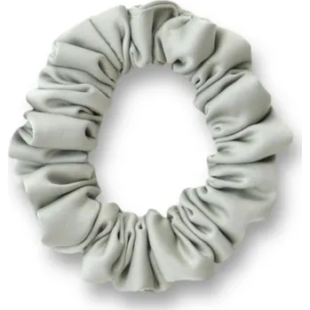 MURU Úzká saténová scrunchie gumička - Mentolová matná