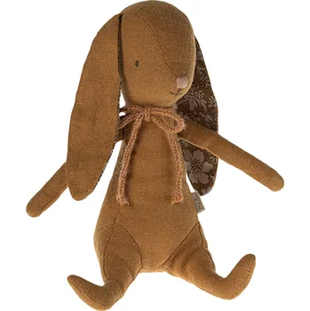 Hračka Maileg Lněný zajíček s magnetky v ručkách Ocher Maileg Bunny - Ocher