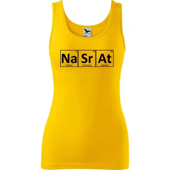 Dámské tílko s potiskem Na Sr At Velikost: 2XL, Barva: Žlutá