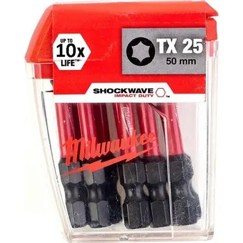 Šroubovák Sada torxních šroubovacích bitů shockwave™ cd tx25/50mm - 10 ks 4932430882_A, , ,