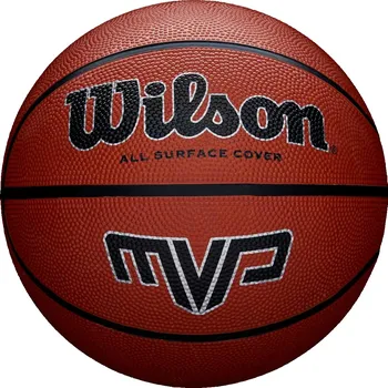 Basketbalový míč BASKETBALOVÝ MÍČ WILSON MVP VELIKOST 5 HNĚDÁ