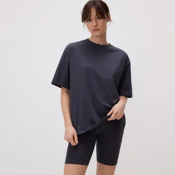 Dámské kraťasy Reserved - Cyklistické kraťasy s vysokým podílem bavlny - tmavě šedá - YH465-90X - YH465-90X-XXL