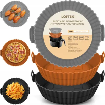 Příslušenství pro fritézu Vložky na pečení do fritézy Silikonový Hrnec x2