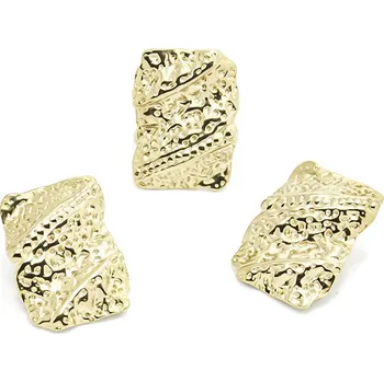 Prsten Foxette Prsten a náušnice Erosion - PVD Zlatý F-4412