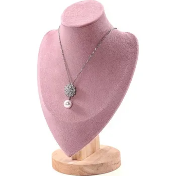 Šperkovnice Stojánek, dekolt na šperky výška 24cm růžová (DRD12R-2)