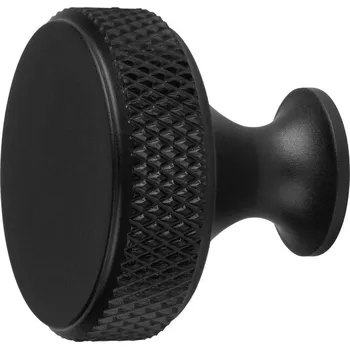 Nábytkové kování Walteco Nábytková úchytka Dieren, ø 30 × 26 mm, hliník, černá, 4 ks 7732