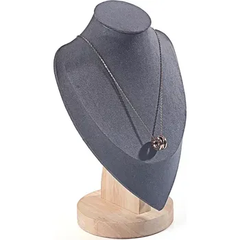 Šperkovnice Stojánek, dekolt na šperky výška 24cm šedá (DRD12S-2)