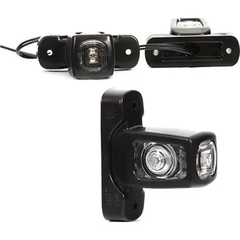 Přídavný světlomet Svítilna poziční - tykadlo 12v/24v led krátká č/b/o, kabel 0,35m 0260038_A, , ,