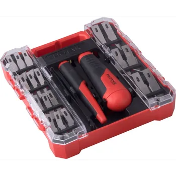 Pracovní nůž Extool Nože na vyřezávání EXTOL PREMIUM sada 21ks s pinzetou