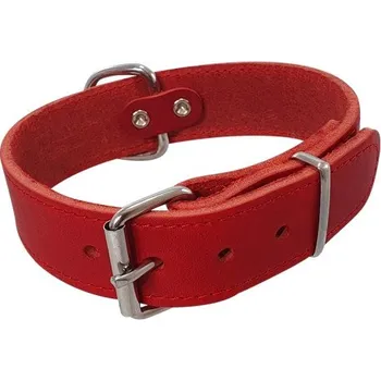 Obojek pro psa Nobby Nobby kožený obojek extra široký TABIL červená L - XL