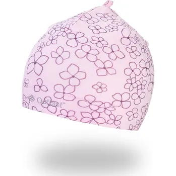 Čepice Little Angel Čepice tenká TISK Outlast® - růžová baby kytičky Velikost: 6 | 54-57 cm