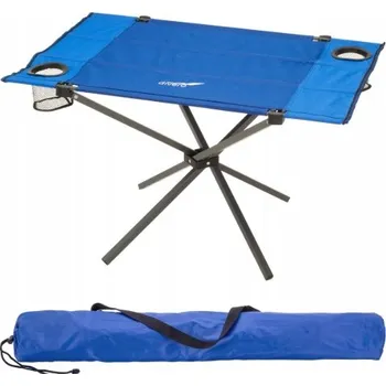 kempingový stůl Turistický stolek, mini rybářský stolek, modrý