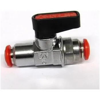 Rychlospojka přímá s vnějším kulovým ventilem 6pa/6pa trubky - kovová 320568406_A