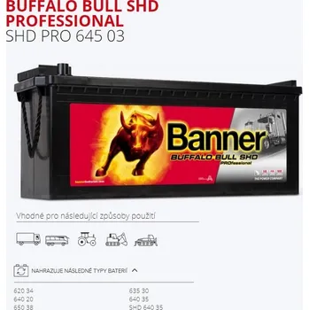 Autobaterie Autobaterie banner 145ah/800a buffalo bull shd professional /514x189x195/ 841911_A, , ,