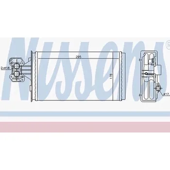 Těleso topení 295x175x42 iveco e.cargo 0175309_A, , ,