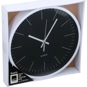 Hodiny NÁSTĚNNÉ HODINY 29,5X4,6CM ARTICASA BÍLÉ