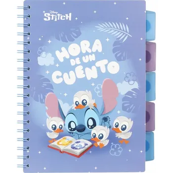 Sešit Sešit B5 s mřížkou, univerzální víceúčelový sešit s motivem Lilo a Stitch Patio, 100 listů