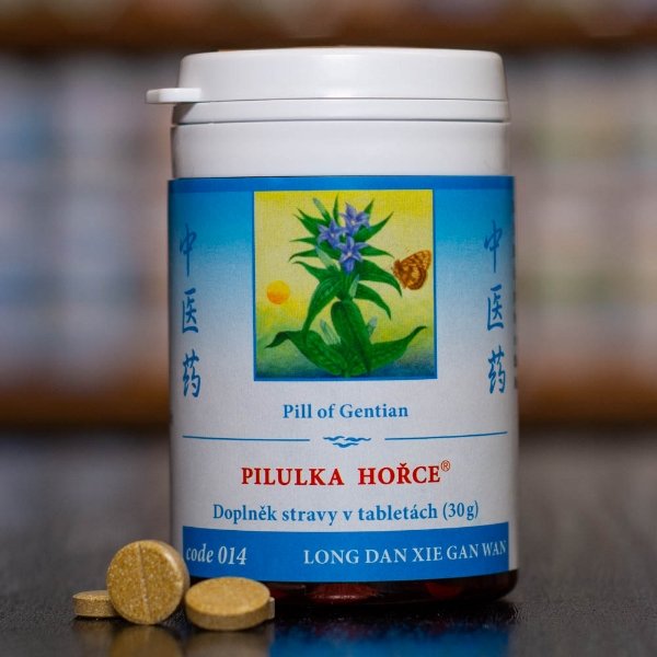 TCM Herbs Pilulka hořce (014) 100 tablet – osobní odběr v Pardubicích a Jihlavě