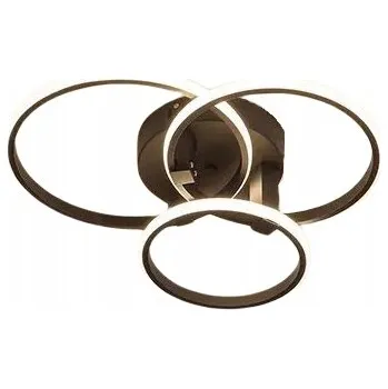 STROPNÍ SVÍTIDLO STROPNÍ SVÍTIDLO ČERNÝ KRUH LED DÁLKOVÝ OVLADAČ