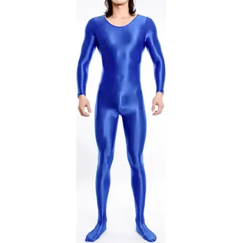 Lesklý pánský overal různé barvy Barva: Modrá, Velikost: M