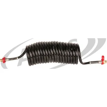 Příslušenství ke kompresoru Hadice vzduchová spirálová m16x1,5/m16x1,5 zw25, černá/červené konce, 4m 0041290_A, , ,