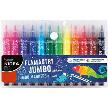 Dětské Fixy , školní barevné fixy , sada fixů Kidea do školy, 12 ks