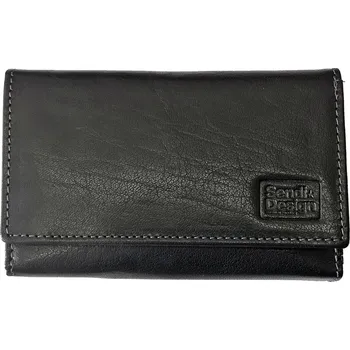 Deštník Sendi Design B-725 dámská kožená peněženka černá
