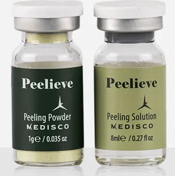 Pleťový peeling Medisco Peelieve Peeling sada (Powder + Solution) Varianta: Sada 1+1 ampule