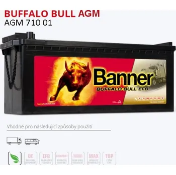 Autobaterie Autobaterie banner 210ah/1200a buffalo bull agm /517x273x240/ 0382285_A, , ,