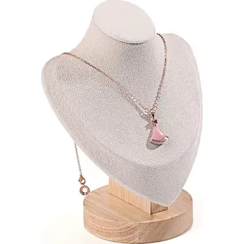 Šperkovnice Stojánek, dekolt na šperky výška 17cm bílá (DRD12B-1)