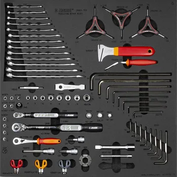 Cyklo nářadí UNIOR Unior Production Bench Drawer 3 Tool Tray Set černá 69 tool