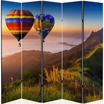 Paraván Paraván závěs kadeřnický salon stěna pokoje 225x172 cm výhled balón hory
