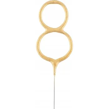 Dortová svíčka Narozeninová svíčka prskavky ČÍSLICE 8