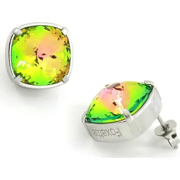 Náušnice Foxette Náušnice s krystalem 12mm - Šampáň JF_0384+