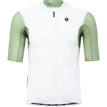 cyklistický dres Dres PISSEI Sanremo Bianco/Salvia S