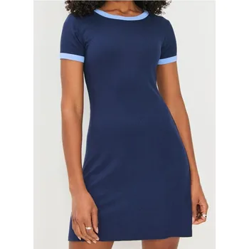 Dámské šaty Sinsay - Minišaty - námořnická modrá - 437CH-59X - 437CH-59X-XXS