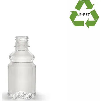 Láhev Lahev r- PET 30% NR 34 200ml čirá Barva: Čirá, Balení: 1 kus CENA LAHVE BEZ UZÁVĚRU - uzávěry objednávejte v sekci související zboží