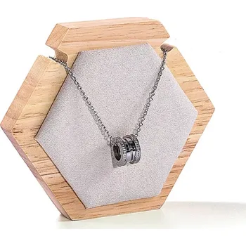 Šperkovnice Dekolt, stojánek, stojan na šperky octagon bílý (DRD10B)