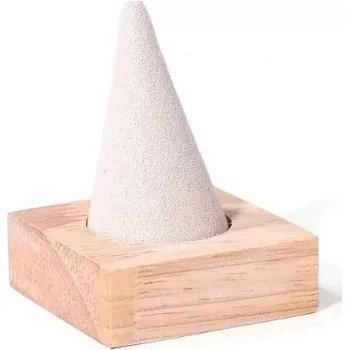 Šperkovnice Stojánek, dekolt aranžovací sametový prst 1x bílý (DRD1P-B)