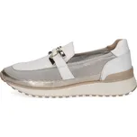 Caprice dámské kožené mokasíny 9-24501-44 bílo/zlaté Velikost: 38