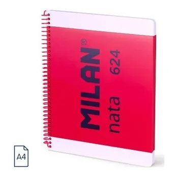 Set školních potřeb Zeszyt na spirali A4/80K gładki 1918 różowy MILAN