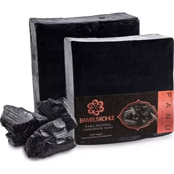 Mýdlo Černé antibakteriální mýdlo Panu Natural, přírodní 110g,2ks